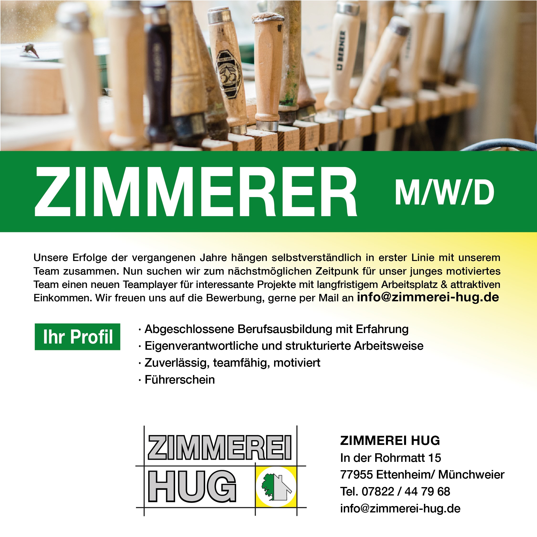 Zimmerer gesucht